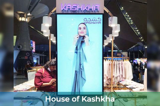Smart Digital Signage at House of Kashkha