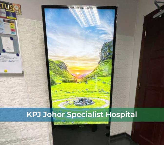 Digital Standee at KPJ Johor Specialist Hospital