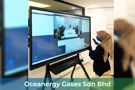 Smart Interactive Panel/ Smartboard at Oceanergy Gases Sdn Bhd