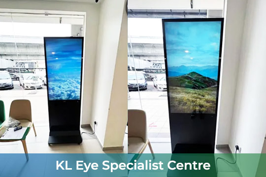 Digital Kiosk/ Standee at KL Eye Specialist Centre