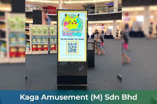 Digital Kiosk/ Standee at KAGA Amusement Sdn Bhd