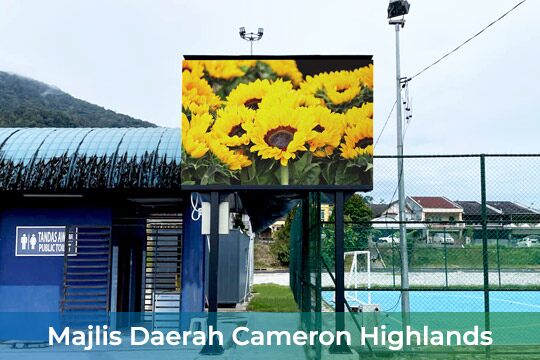 Outdoor LED Screen at Majlis Daerah Cameron Highland