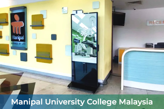 Digital Kiosk/ Standee at Manipal University College Malaysia MUCM