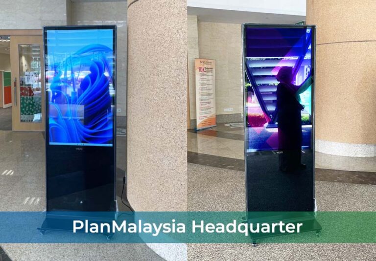 Touch-screen Digital Standee at PLANMalaysia Headquarter Putrajaya