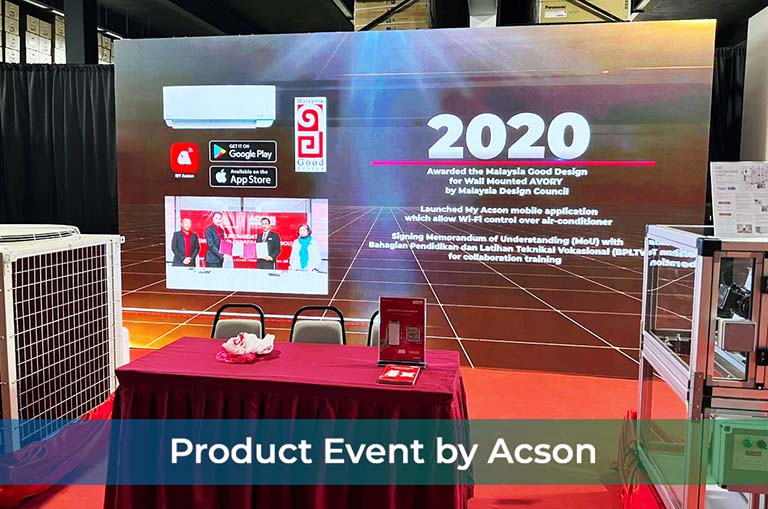 LED Screen Rental for the Product Event by Acson