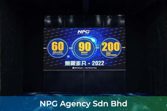 Indoor LED Screen at NPG Agency Sdn Bhd
