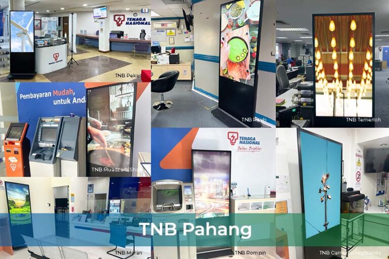 Digital Standees at TNB Outlets in Pahang