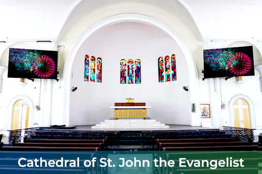 LED Display at Cathedral of St John