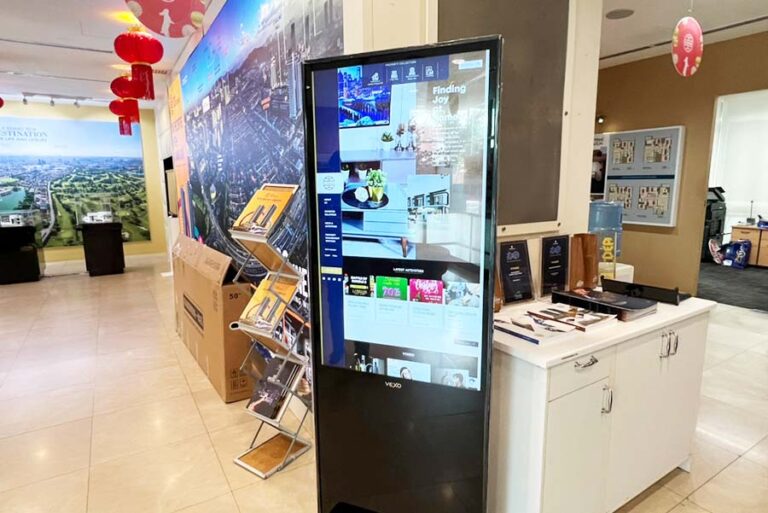 Touch Screen Digital Kiosk at Glomac Berhad Sales Gallery