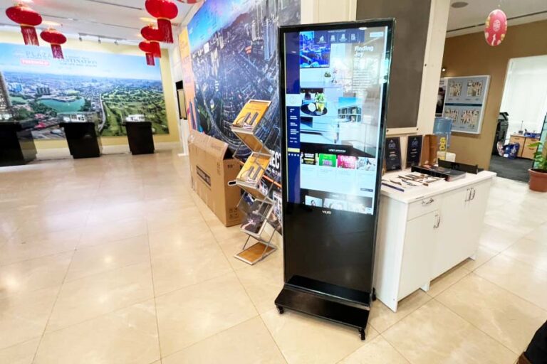Touch Screen Digital Kiosk at Glomac Berhad Sales Gallery