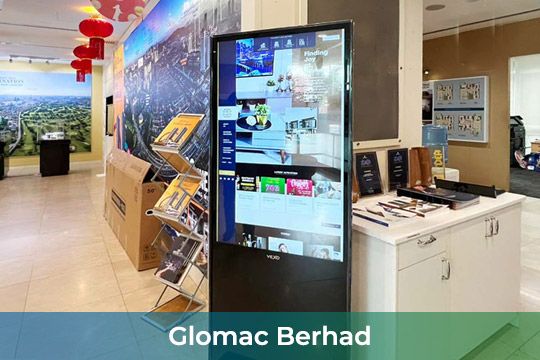 Interactive Touch-screen Digital Kiosk/ Standee at Glomac Berhad Sales Gallery