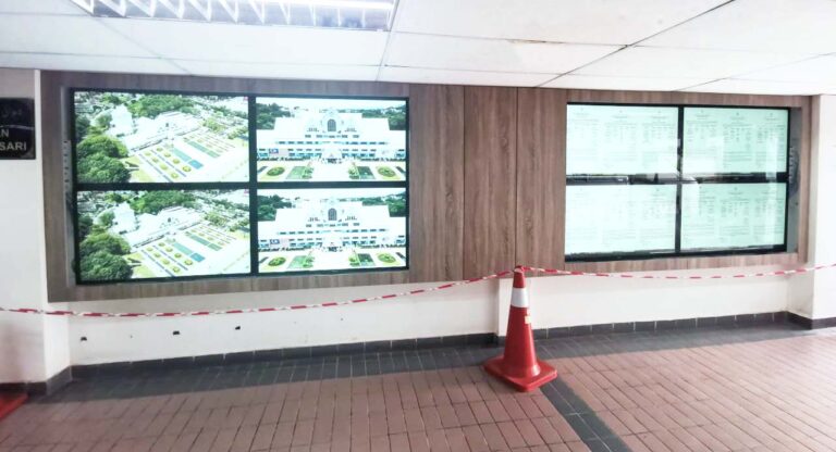 Digital Signage Wall at Majlis Bandaraya Melaka Bersejarah