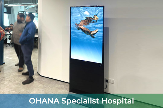 Digital Kiosk/ Standee at OHANA Specialist Hospital