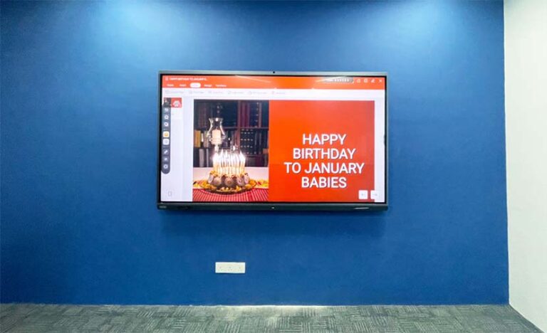 VEXO Interactive Smartboard at South Point Ship Management