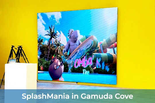 Indoor LED at Splash Mania in Gamuda Cove