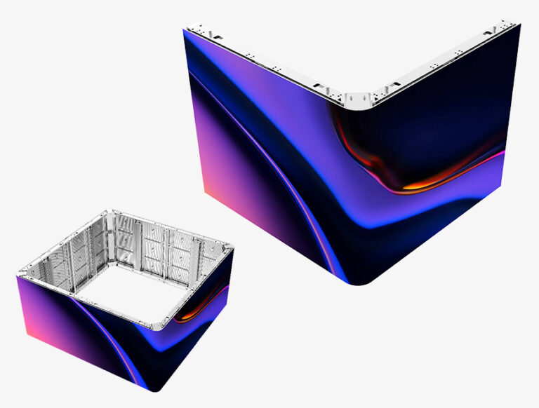 Outdoor LED Screen Cabinet with seamless corners