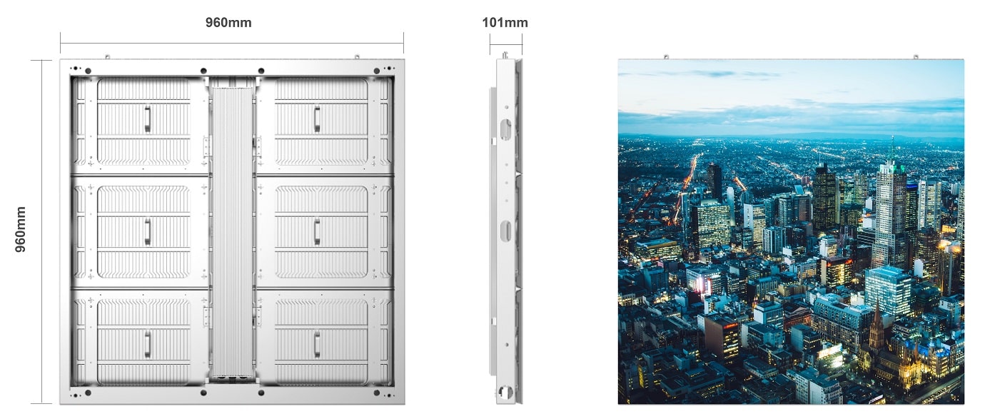 Big Outdoor LED S Series Size