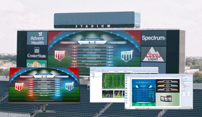 LED Scoreboard Software For Stadium