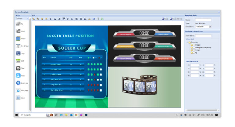 Split Screen LED Scoreboard