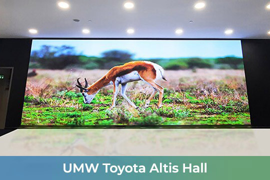 Indoor LED Display at UMW Toyota Altis Hall