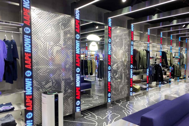 Indoor LED Screen at AAPE By Bathing Ape