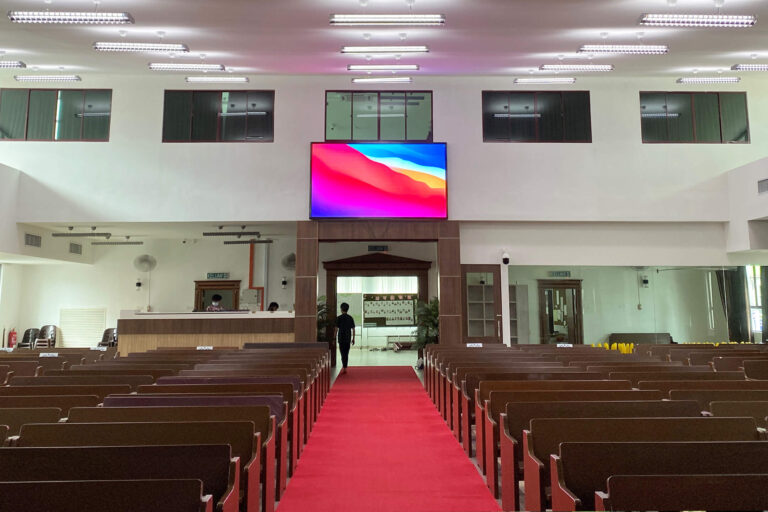 Indoor LED Screen at Herald Presbyterian Church