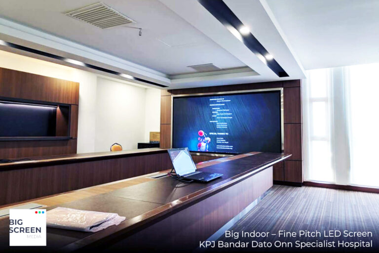 Indoor LED Screen at KPJ Bandar Dato' Onn Specialist Hospital