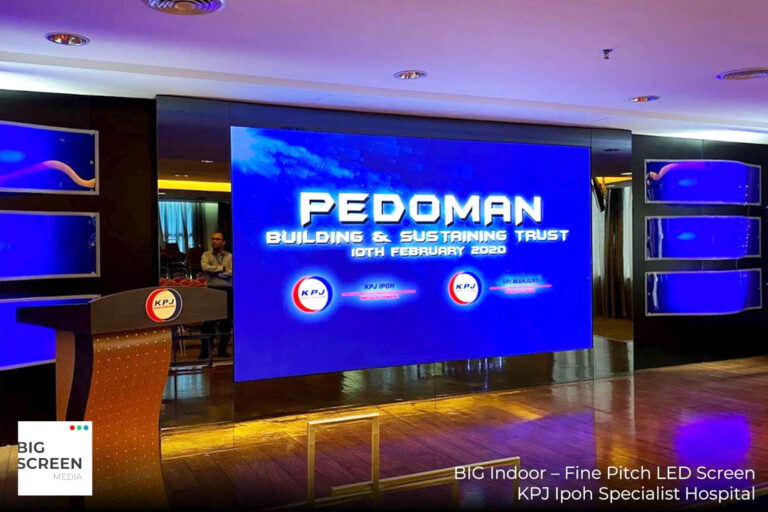 Indoor LED Screen at KPJ Ipoh Specialist Hospital
