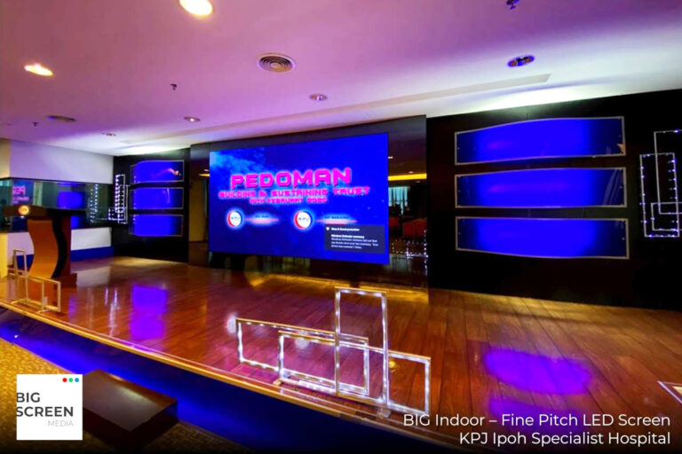 Indoor LED Screen at KPJ Ipoh Specialist Hospital