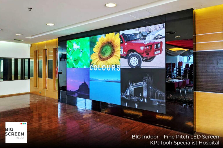 Indoor LED Screen at KPJ Ipoh Specialist Hospital