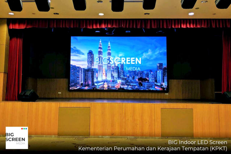 Indoor LED Screen at KPKT Kementerian Perumahan Kerajaan Tempatan