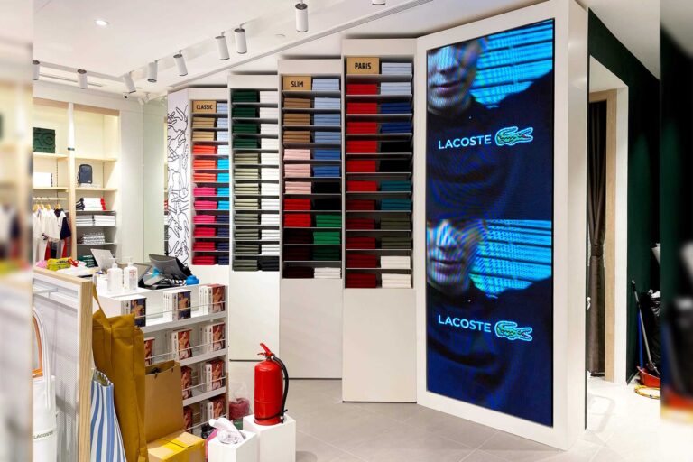 Indoor LED Screen at Lacoste Sunway Pyramid