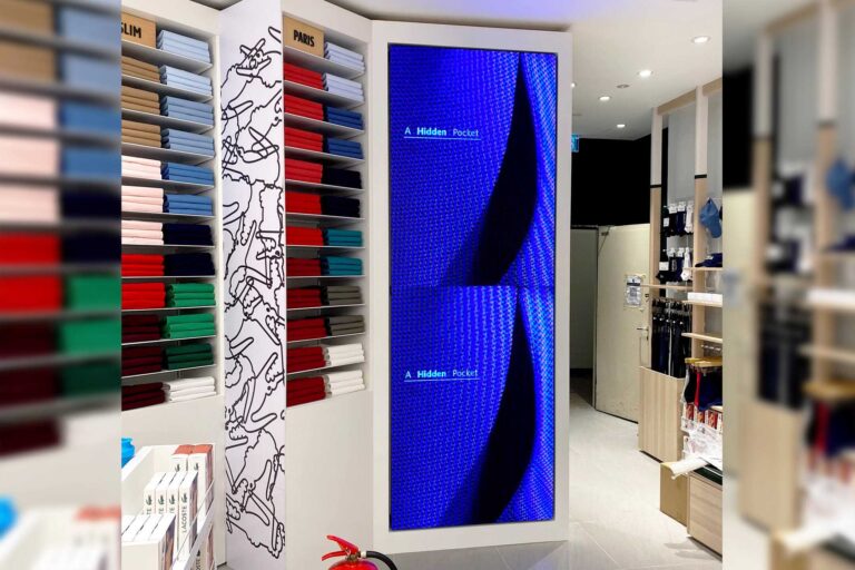 Indoor LED Screen at Lacoste Sunway Pyramid