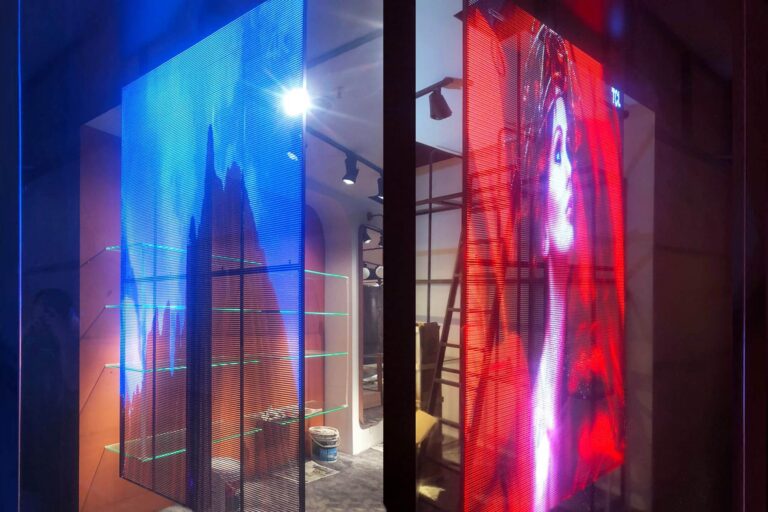 Transparent LED Screen at Leather Avenue JB City Square