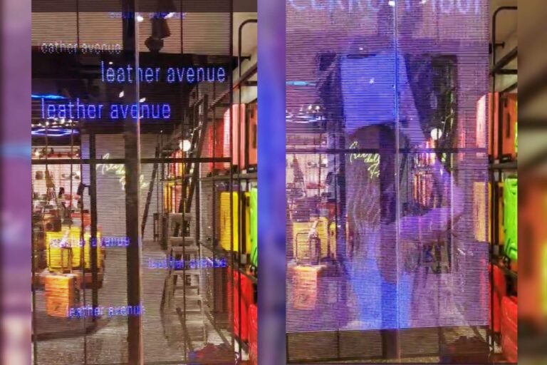 Transparent LED Screen at Leather Avenue JB City Square