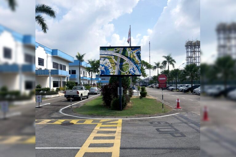 Outdoor LED Screen at Lotte Chemical Titan M Sdn Bhd