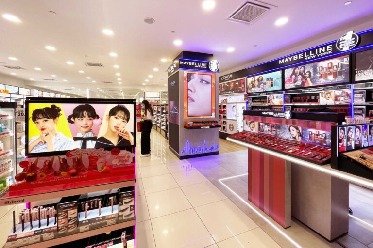 Indoor LED Screen at Maybelline Guardian Sunway Pyramid Retail Store