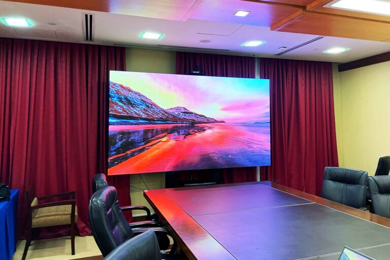 Indoor LED Screen at Ministry Office