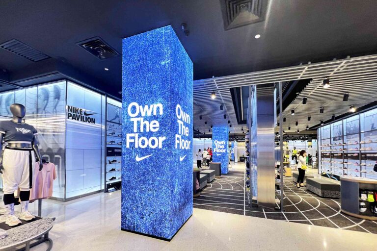 Pillar Wrap Indoor LED Screen at NIKE Pavilion KL