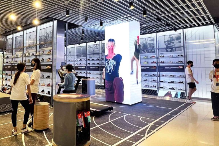 Pillar Wrap Indoor LED Screen at NIKE Pavilion KL