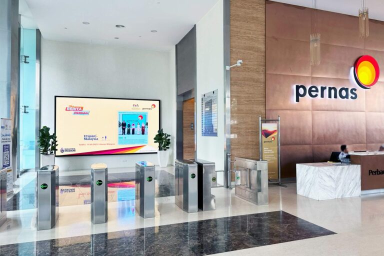 Indoor LED Screen at PERNAS Perbadanan Nasional Berhad