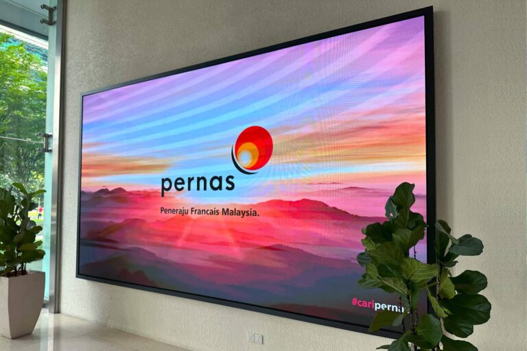 Indoor LED Screen at PERNAS Perbadanan Nasional Berhad