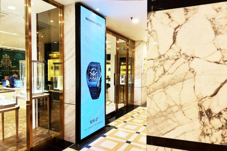 Indoor LED Screen at Swiss Hour Empire SkyAvenue
