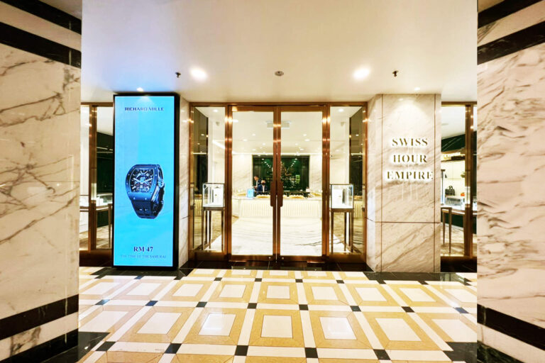 Indoor LED Screen at Swiss Hour Empire SkyAvenue