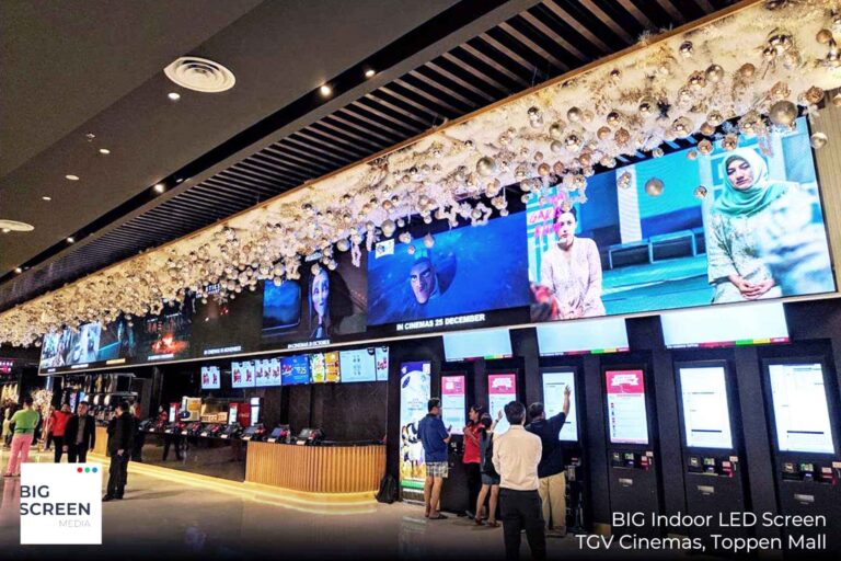 Indoor LED Screen at TGV Cinema Toppen Mall