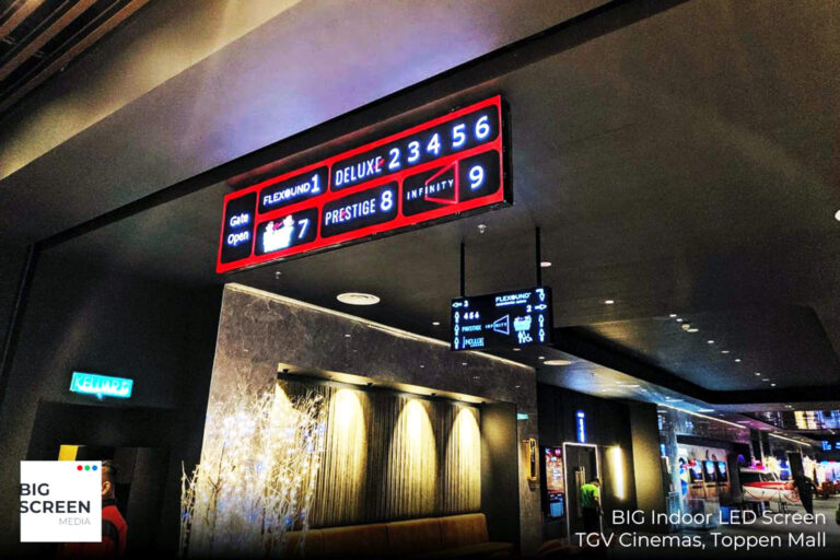 Indoor LED Screen at TGV Cinema Toppen Mall
