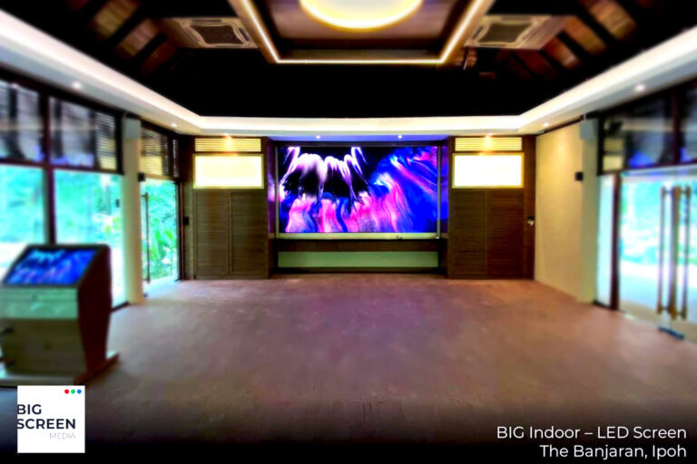 Indoor LED Screen at The Banjaran Hotsprings Retreat