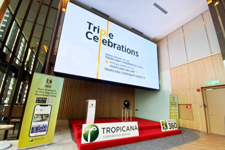 Indoor LED Screen at Tropicana Corporation Berhad
