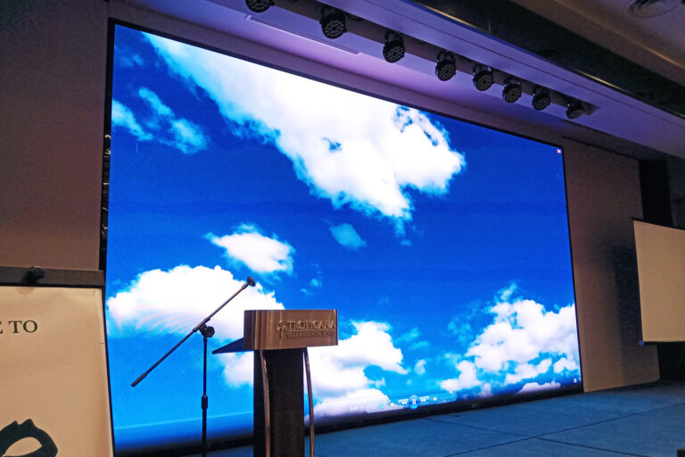 Indoor LED Screen at Tropicana Golf & Country Resort