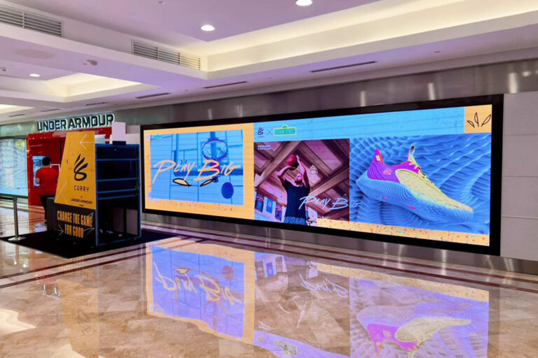 Indoor LED Screen at Under Armour KLCC